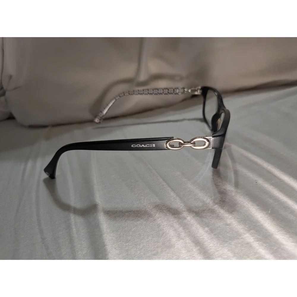 COACH HC 6052 FANNIE 5214 BLACK WHITE AUTHENTIC EYEGLASSES 52-16